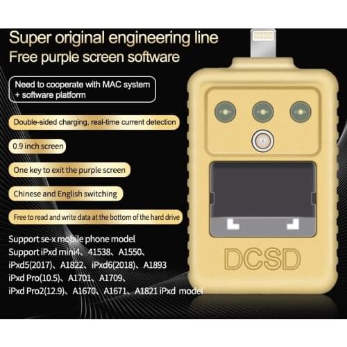 WL DCSD Engineering Cable for iPhone iPad Purple Screen Line Read Write Hard Disk Data Unlock WIFI