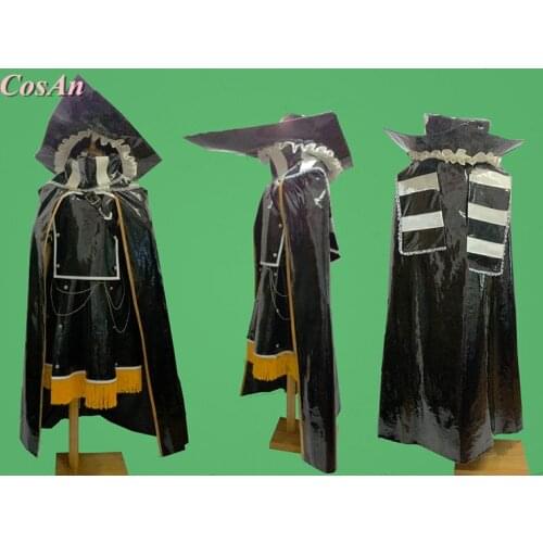 Game Touhou Project Kirisame Marisa Cosplay Costume Black Patent Leather Uniform Dress Unisex Role Play Clothing Custom-Make Any