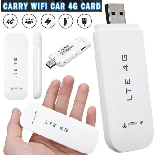 MAYITR 1pc 100Mbps High Speed Wireless WIFI USB Dongle Mobile Broadband Portable 4G LTE USB Modem For Car Office