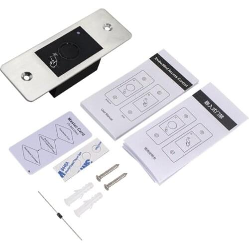 Metal IP66 Waterproof Outdoor Use Embedded Biometric Fingerprint Access Controller Standalone RFID Card Door Access Control