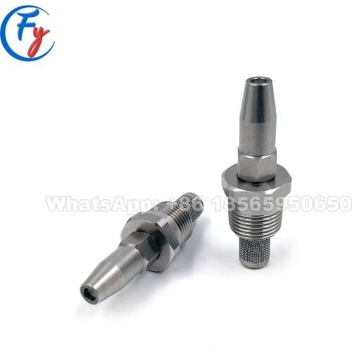 Stainless steel rubylith high-pressure nozzle, water jet with insert needle cutting cleaning nozzle, water needle nozzle