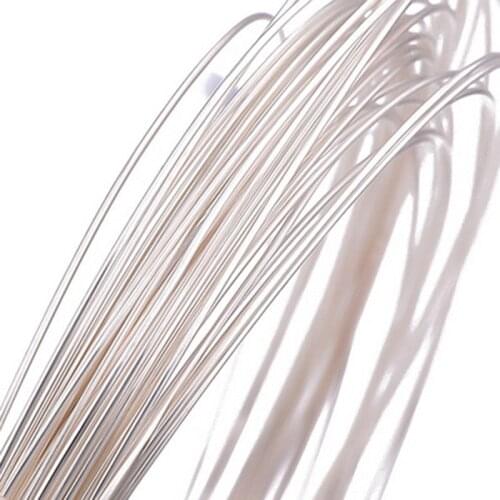 0.4-1.2mm Real Pure Solid 925 Sterling Silver Color Wire Thread Metal String Line for Necklace Bracelet Earring Jewelry Making
