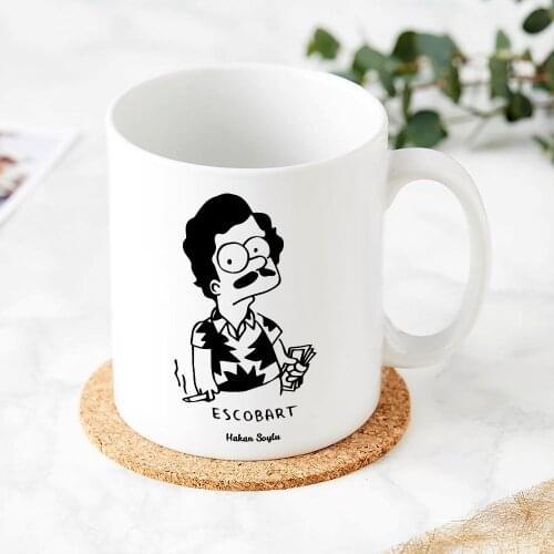 Personalized Pablo Escobar White Mug Cup-3