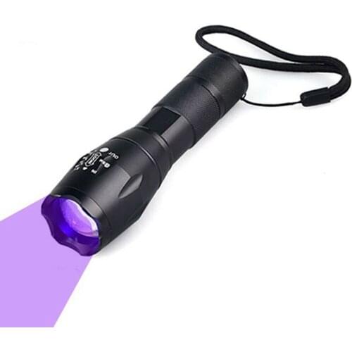 365nM LED UV Flashlight Portable UV Ultra Violet Adjustable Zoom Flashlight Blacklight Light Inspection Lamp Torch For Detecting