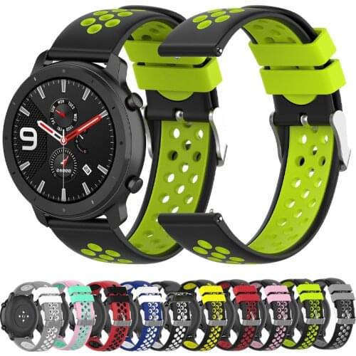 Sports silicone Strap for Samsung Galaxy Watch Active 2 44mm 40mm/42 46mm Band Bracelet for Gear Sport/S2 S3 WristBand 20mm 22mm