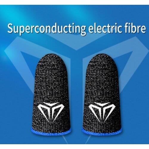 1 Pair Super Conductive Nano-level Technology Gaming Finger Cots Ultra-thin Sweatproof Sensitive Mobile Touch For Mobile Games