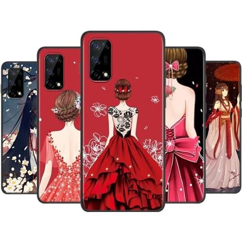 Wedding Dress Girl For OPPO A5 A9 A11X A1K A12 A12E A31 A32 A52 A53 A72 A73 A93 A94 AX7 Pro Soft Phone Case