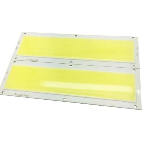 ZZEL ZYEL High Power DC12V 10W Cob led Strip Lamp Lights Bulb 1000LM For DIY Vehicle Work Lights L120X36mm White