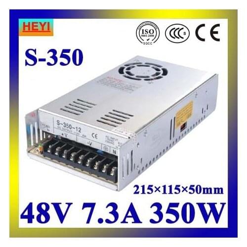 LED power supply 48V 7.3A 100~120V/200~240V AC input single output switching power supply 350W 48V transformer