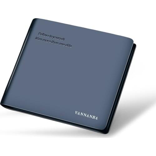 High-end brand suede leather wallet mens short multi-function ID card holder large-capacity fashion all-match leather wallet