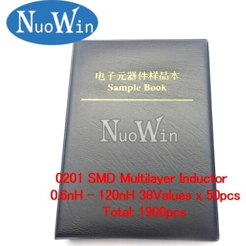 0201 muRata SMD Multilayer Inductor Sample Book 0.6nH~120nH 38Valuesx50pcs=1900pcs Assorted Kit