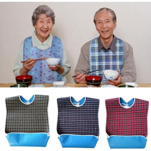 3 colors Elderly patient adult Waterproof Saliva Towel Aprons Bib Unisex Novelty Adult Feeding/Drinking Anti-leak