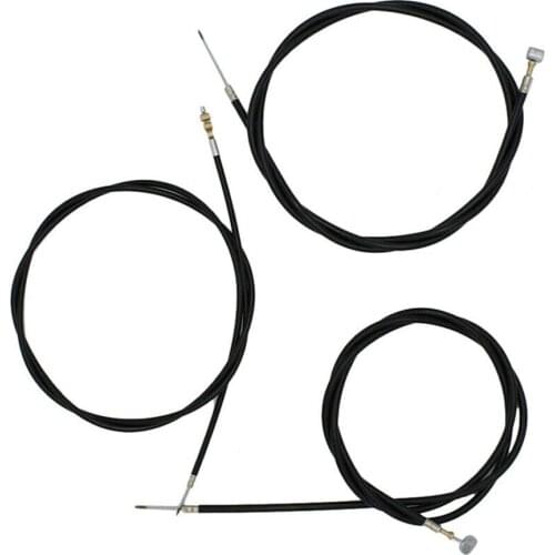 3PCS Motorcycle Hydraulic Clutch Kit Clutch Cable + Brake Cable + Throttle Cable Universal Extended Line Clutch Cable Wire
