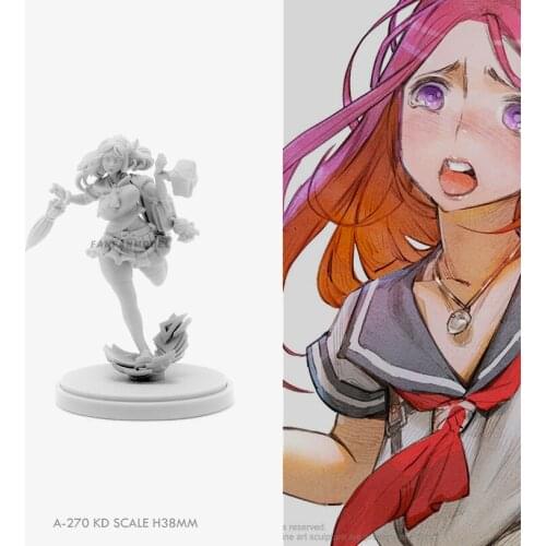 38MM Resin model kits figure beauty colorless and self-assembled A-270