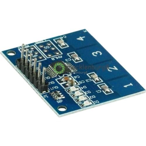 TTP224 4-Channel 4 Channels Digital Touch Sensor Module Capacitive Touch Switch 4 Keys for Arduino New