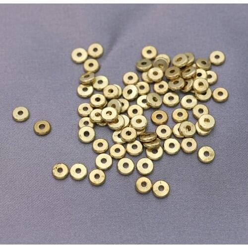 6mm Copper Round Spacer Loose Beads for Jewelry Making Bracelet Necklace Earrings Accessories 100pcs