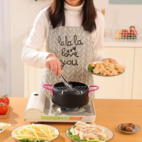 667A Carbon Steel Binaural Frying Pan Thickened Non-stick Chef Wok Kitchen Cooker Home Tool