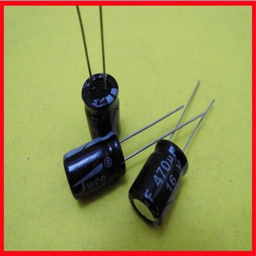 8*12.5 brand new 16V470UF aluminum electrolytic capacitor 470UF/16V