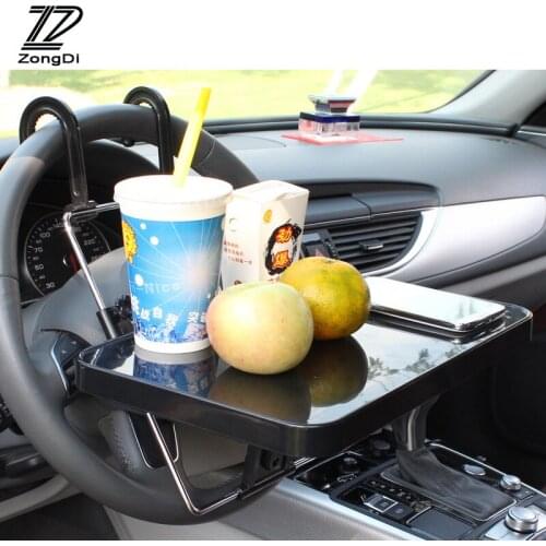 ZD 1X Car Multifunctional computer stand Tray with drawer For Skoda rapid fabia Mazda 3 6 cx-5 Renault megane duster accessories