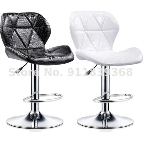 Bar stool backrest lift modern minimalist bar stool high foot stool bar stool household beauty stool rotating chair