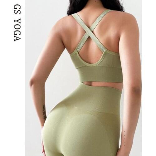 Women Seamless Sports Bra Support Female Push Up Yoga Top Training zipper front Fitness bra Sexy Workout Gym Underwear Padded