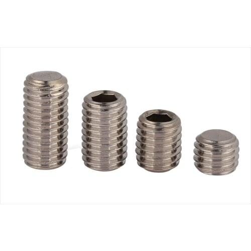 DIN913/GB77 304 stainless steel flat set screws hex socket Chimi screws M3 M4 M5 M6 M8 M10 screw headless Top wire machine screw