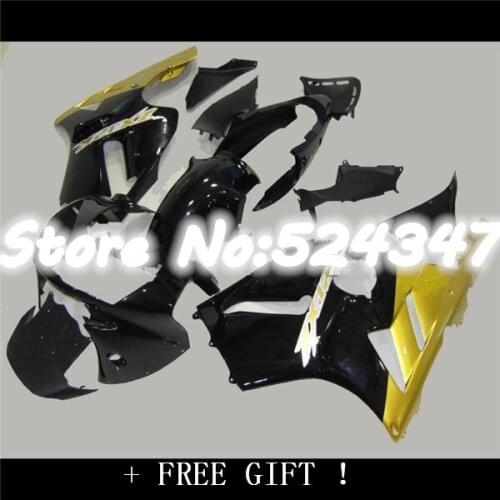 Fei-Dark Black Golden Fairing for KAWASAKI ZX12R 02-04 ZX-12R 2002-2004 ZX 12R ZX 12 R 02 03 04