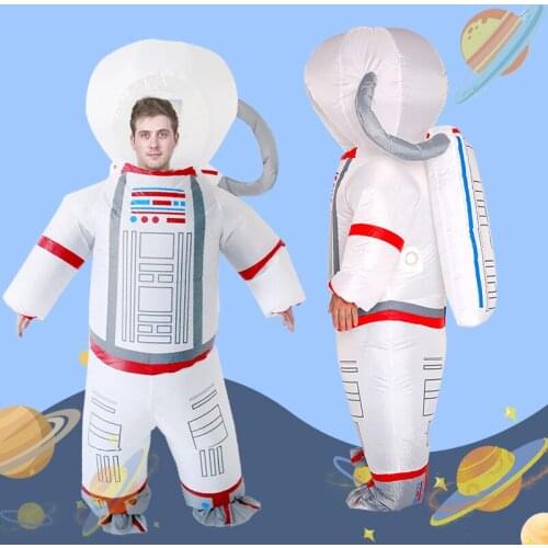US Astronaut Suit Inflatable Space Cosplay Costume Hallowean Party Kids Carnival Stage Game Cosmonaut Uniform Children Day Gift