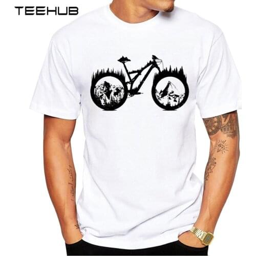 New Arrivals 2019 TEEHUB Cool Mens Fashion Enduro bike Design T-Shirt Short Sleeve O-neck Tops Hipster Tee