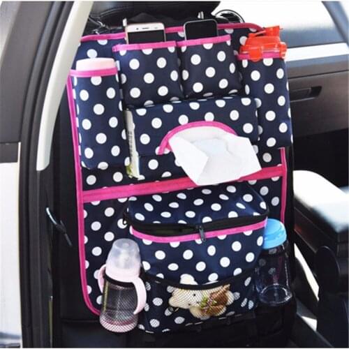 Back Seat Car Organizer Multi Pocket Storage Bag Hanging Insulation Bag Bottle Cup Holder Tissue Box Car Styling Mummy Bags New