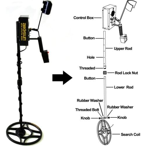 Factory high quality underwater metal detector price professional hand held metal detector Made In China In Low Price