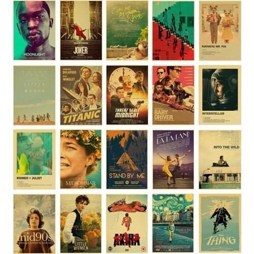 Classic Movie Canvas Painting Pulp Fiction Retro Promotional Posters and Prints Print Mural Picture Bedroom Home Wall Decoration