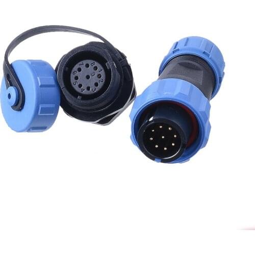 Threaded Coupling Quick Lock Waterproof IP68 Adapter Solder Power Connector High Temperature Resistance Male Plug Female Sockets