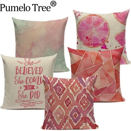 Pink flamingo decoration cushion decorative pillows Dropshipping cushion cover flamingo cushions home decor Custom