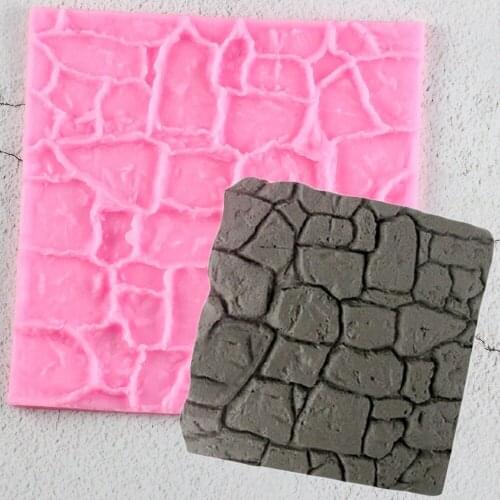 Sugarcraft Stone Wall Veins Road Silicone Mold Fondant Mold Cake Decorating Tools Chocolate Mold
