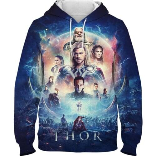 Marvel Hero Thor 3D Printed Hoodie For Men Casual Spring Autumn Children Tracksuit Streetwear Cool Women Oversize Sweatshirt