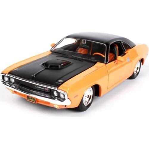 1:24 Scale Vintage Challenger 1970 Muscle Retro Sports Car Advanced Alloy Collection Model Diecast Metal Boys Adult Vehicle Toy