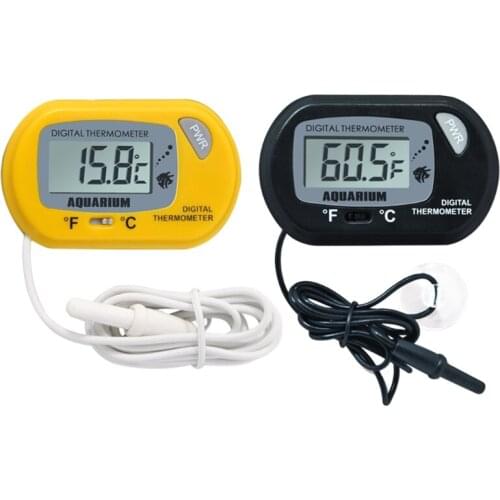 Aquariumthermograph 1 Pack Digital LCD Water thermograph for Fish Tank Aquarium Marine Reptile Habitat Temperature