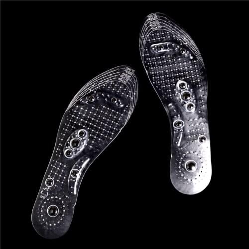 1Pair Breathable Massage Insoles Shoes Pad Magnetic Acupoint Magnetotherapy Pad Shoes Soles Accessories Inserts 27cm