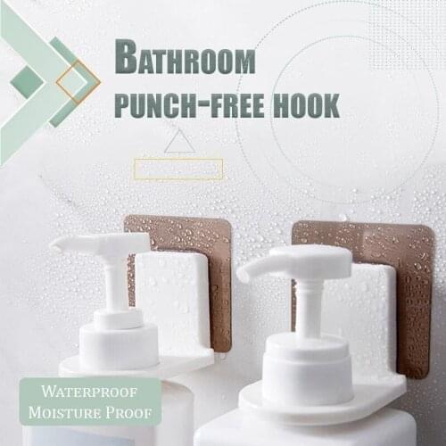 2Pcs Transparent Hanging Rod Clamp Bathroom Shower Curtain Rod Fixed Clip Bracket Hook Holder Hanger Dropshipping