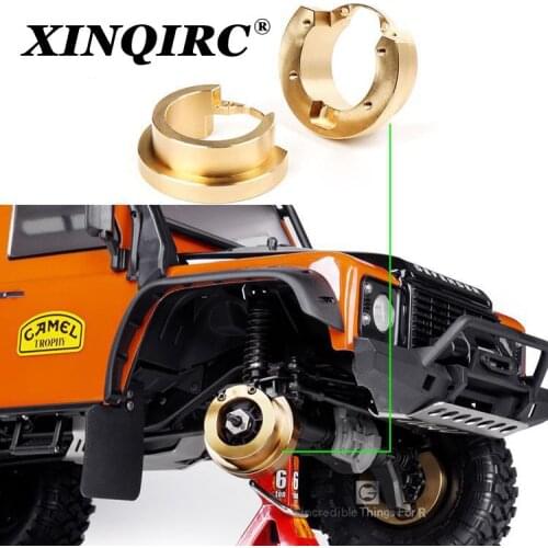 2pcs trx4 brass counterweight counterweight driver housing for 1:10 RC tracked traxxas trx-4 trx-6 car accessories