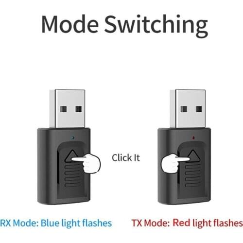 4 in1 Bluetooth 5.0 Music Audio Receiver Usb Bluetooth Bluetooth Audio Adapter Audio AUX Transmitter Receiver Wireless Rece A0N1