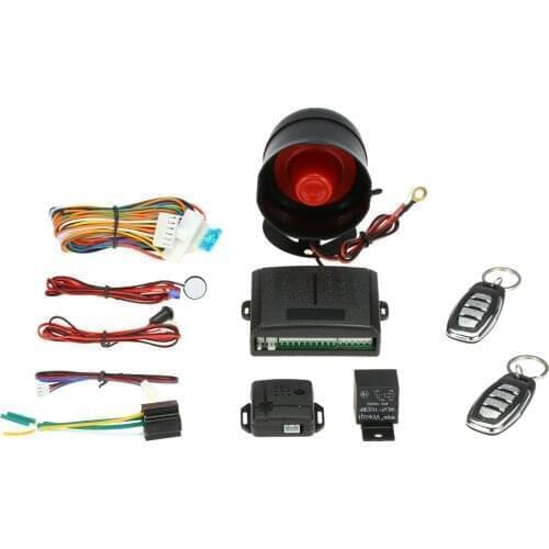 50Sets/ot Car Alarm Vehicle System 1-Way Universal Protection Security System Keyless Entry Siren + 2 Remote Control Burglar