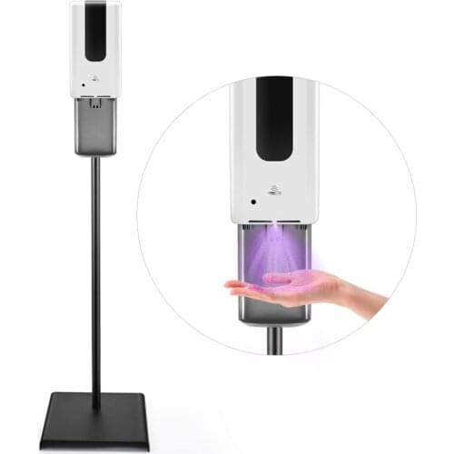 1200ml Automatic Sanitizer Dispenser With Floor Stand Height-Adjustable Auto Sensor Sanitizer Dispenser For School Market
