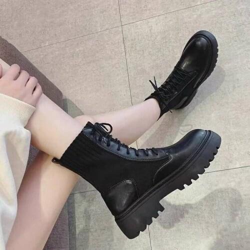 High Top Boots Women Leather Shoes Cotton Woman Ankle Boots Autumn Platform Casual Shoes Ladies Botas Mujer Female Snow Boots