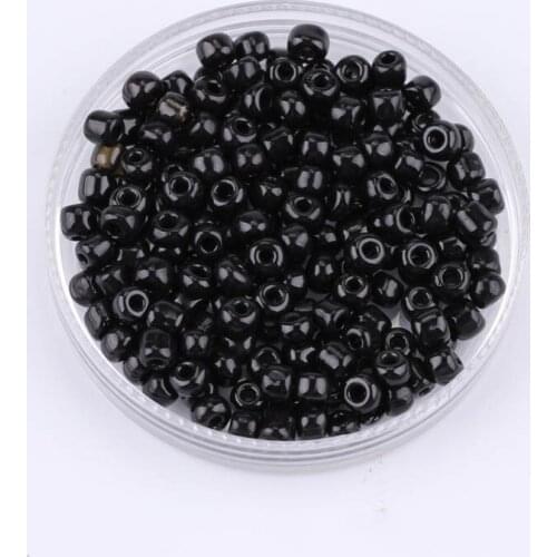 230-1000Pcs 2/3/4mm Black Czech Glass Seed Beads Charm Crystal Spacer Glass Beads For Jewelry Making DIY Bracelet Necklace