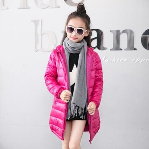 Children down coats autumn/Winter kids girls cotton jacket boys long down fashion clothes girls outerwear windproof warm coat