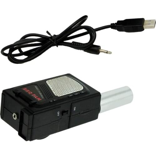 DC 5V Electricity BBQ Fan Air Blower with USB Cable Outdoor Cooking Accessories