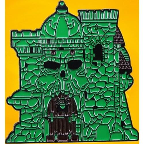 Masters of the Universe Castle Grayskull Enamel Pin represent the power of Eternia Christmas gift brooch