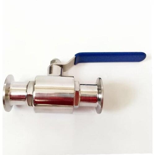 Fit 76mm Pipe OD x 3" Tri Clamp Sanitary Ball Shut Off Valve SUS 316L Stainless Beer Brewing Home